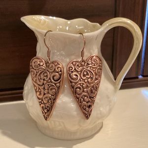 Filigree Heart Earrings